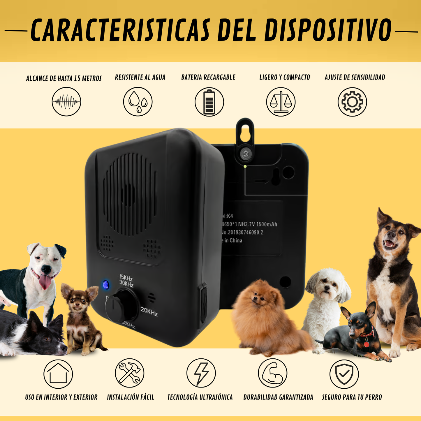 Dispositivo Antiladrido Inteligente para Perros